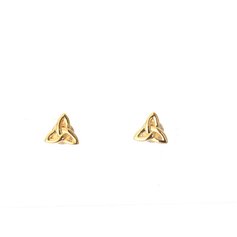 Grá Collection Gold Plated Trinity Knot Earrings